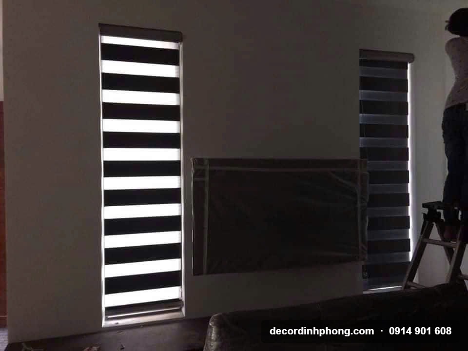 Thi công rèm cầu vồng tại Bến Cát Bình Dương