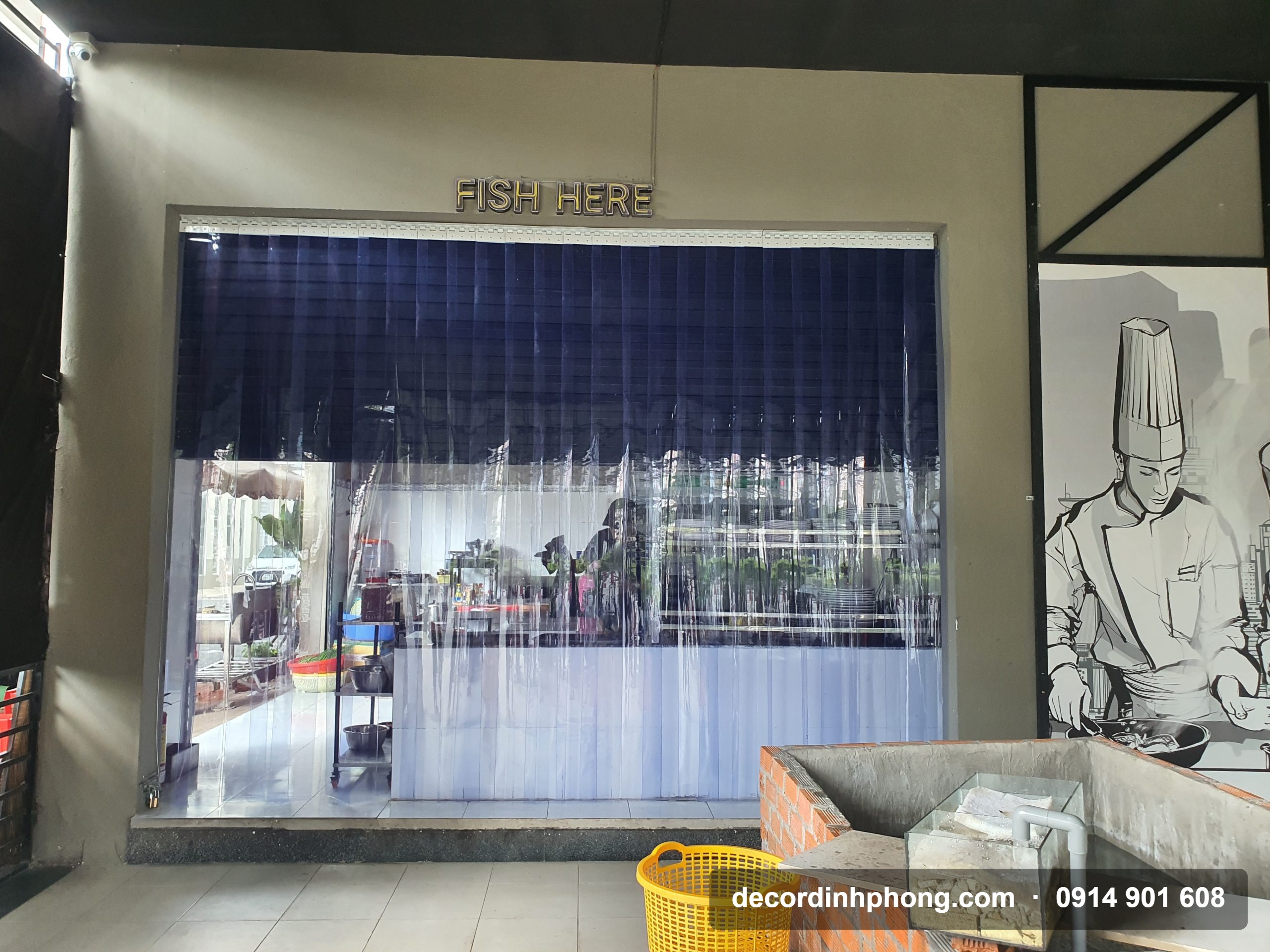 Rèm nhựa PVC ngăn lạnh khu chế biến thực phẩm tại Đồng Nai