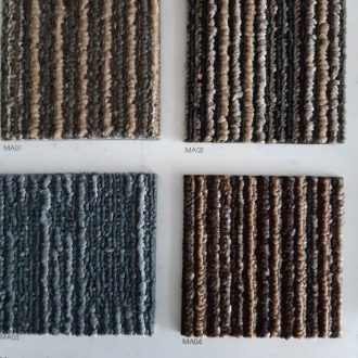 Bảng mẫu thảm tấm vân sọc Manchester Interflor cho sự kiện, hội trường