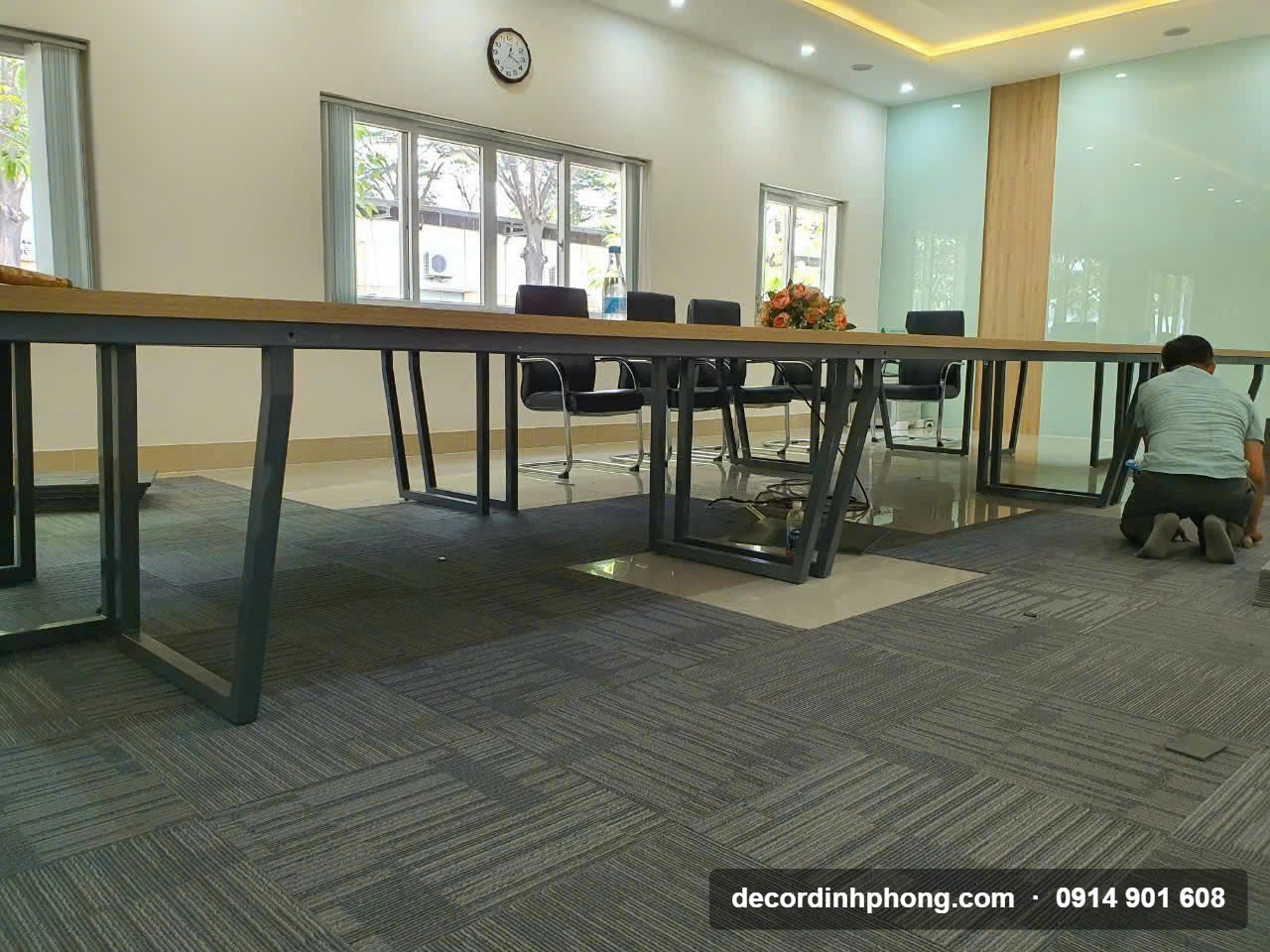Đỉnh Phong thi công thảm trải sàn cho công ty Sonadezi Long Thành