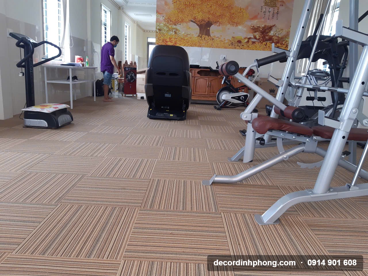 Thảm Trải Sàn Khổ Lớn Tại Bình Phước Cho Kho Xưởng, Văn Phòng