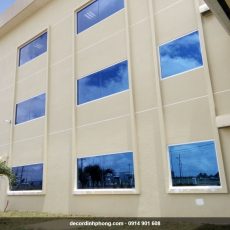 Phim cách nhiệt xanh dương cho tòa nhà văn phòng