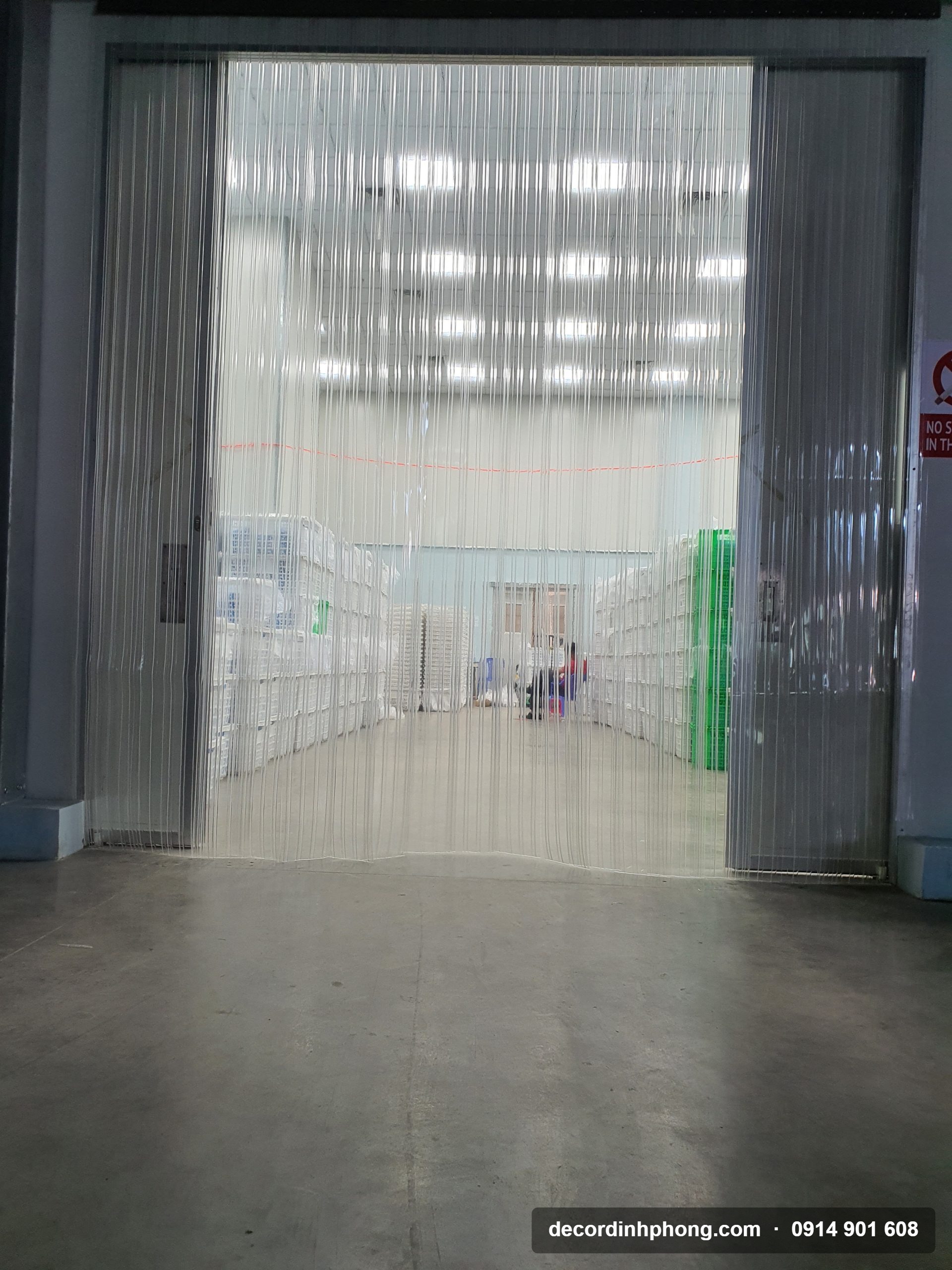 Rèm nhựa PVC kho lạnh bảo quản nông sản tại Đồng Nai