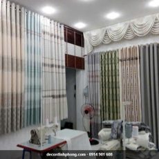 Rèm vải may đo tại xưởng Đỉnh Phong, đa dạng chất liệu