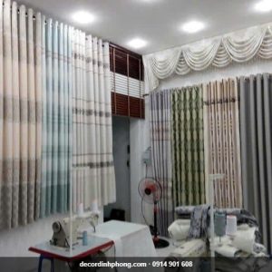 Rèm vải may đo tại xưởng Đỉnh Phong, đa dạng chất liệu