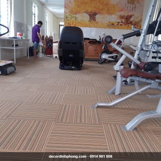 Thảm tấm trải sàn phòng gym, phòng tập thể dục